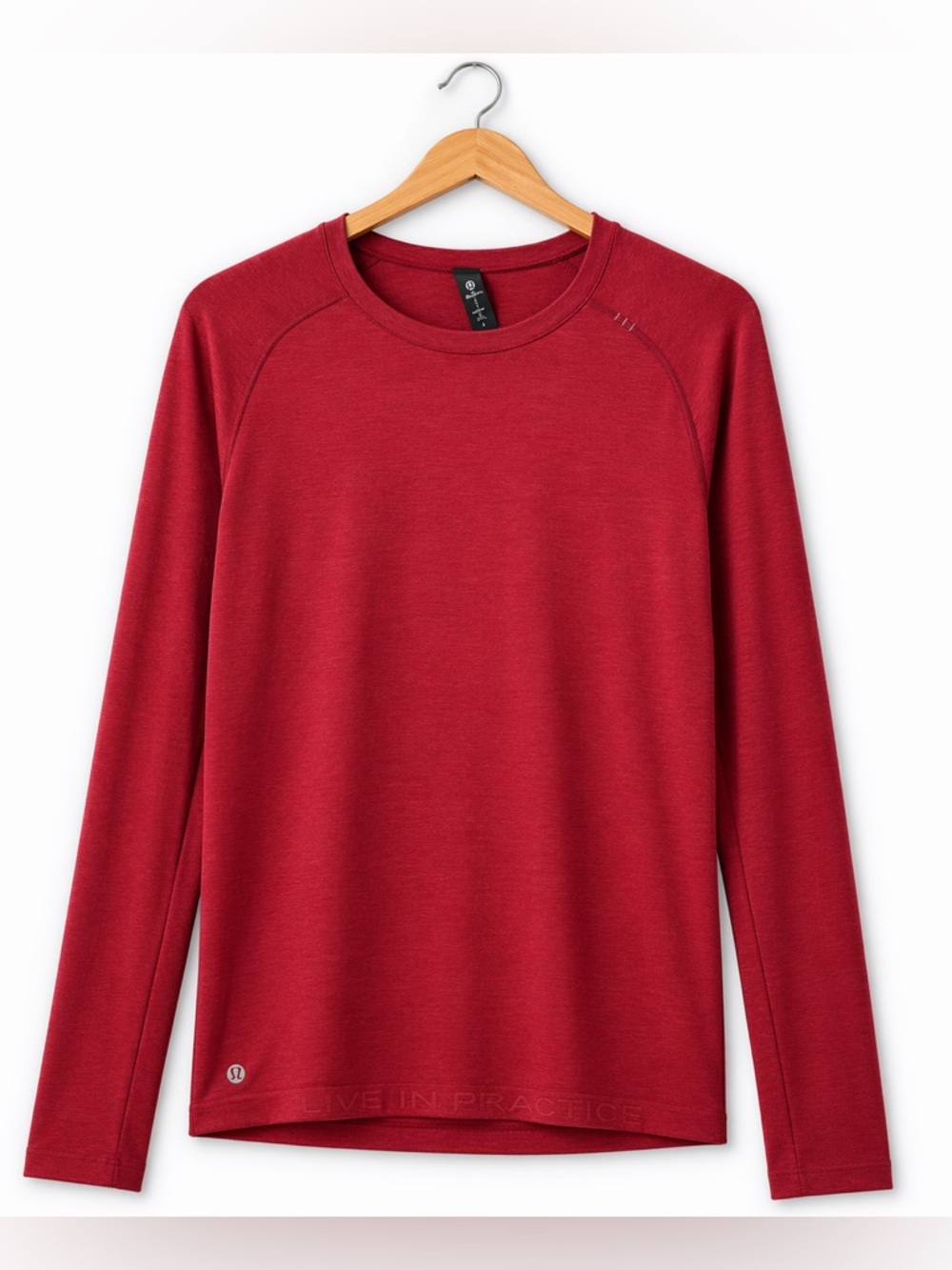 Lululemon Metal Vent Tech 2.0 Long Sleeve Shirt Mens Large Red Maroon Athletic
